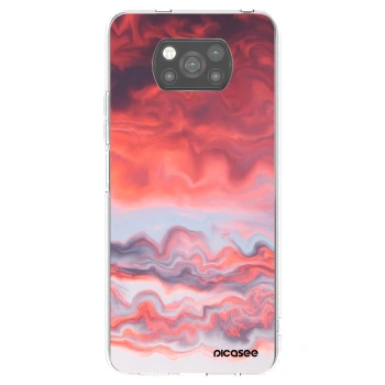 Picasee crna silikonska maskica za Xiaomi Poco X3 - Sunset