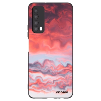 Picasee crna silikonska maskica za Huawei P Smart 2021 - Sunset