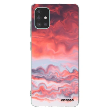 Picasee silikonska prozirna maskica za Samsung Galaxy M51 M515F - Sunset