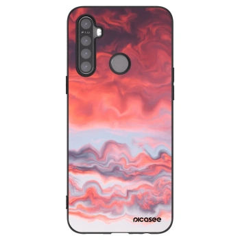 Picasee crna silikonska maskica za Realme 6i - Sunset