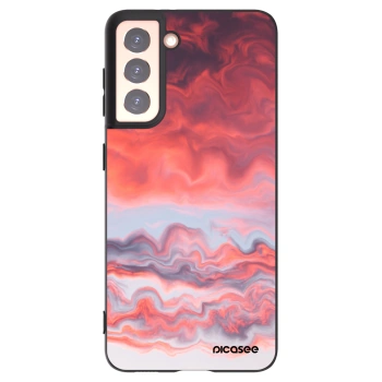 Picasee crna silikonska maskica za Samsung Galaxy S21 5G G991B - Sunset