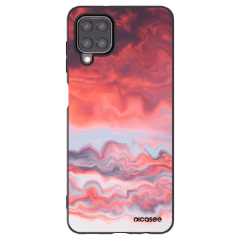 Picasee crna silikonska maskica za Samsung Galaxy A12 A125F - Sunset