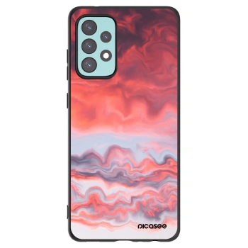 Picasee crna silikonska maskica za Samsung Galaxy A72 A725F - Sunset