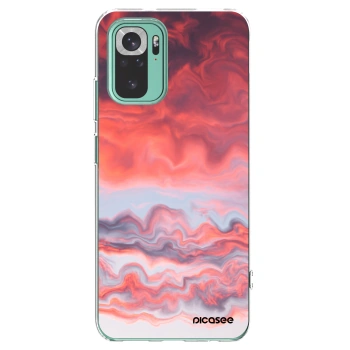 Picasee silikonska prozirna maskica za Xiaomi Redmi Note 10 Pro - Sunset