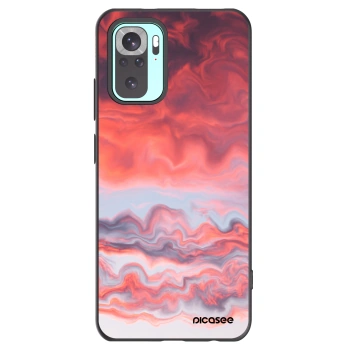 Picasee crna silikonska maskica za Xiaomi Redmi Note 10 Pro - Sunset