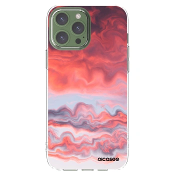Picasee silikonska prozirna maskica za Apple iPhone 13 Pro Max - Sunset