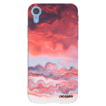 Picasee silikonska prozirna maskica za Apple iPhone XR - Sunset