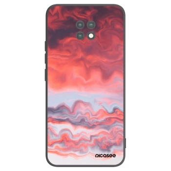 Picasee crna silikonska maskica za Xiaomi Redmi Note 9T - Sunset