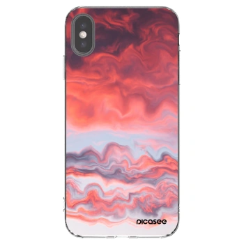 Picasee silikonska prozirna maskica za Apple iPhone XS Max - Sunset