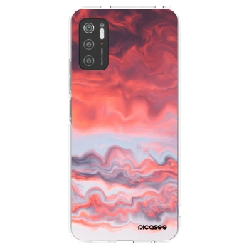 Picasee silikonska prozirna maskica za Xiaomi Poco M3 Pro 5G - Sunset