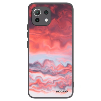 Picasee crna silikonska maskica za Xiaomi 11 Lite 5G NE - Sunset