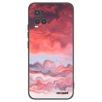 Picasee crna silikonska maskica za Vivo Y33s - Sunset