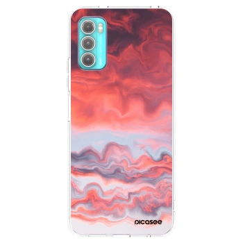 Picasee silikonska prozirna maskica za Motorola Moto G60 - Sunset