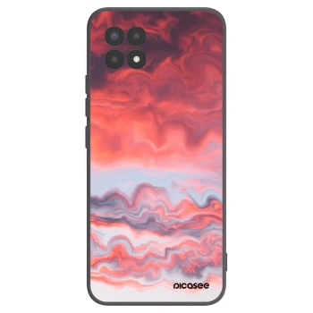 Picasee crna silikonska maskica za Realme 8i - Sunset