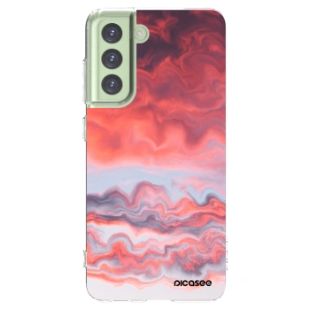 Picasee silikonska prozirna maskica za Samsung Galaxy S21 FE 5G - Sunset