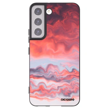 Picasee crna silikonska maskica za Samsung Galaxy S22 5G - Sunset