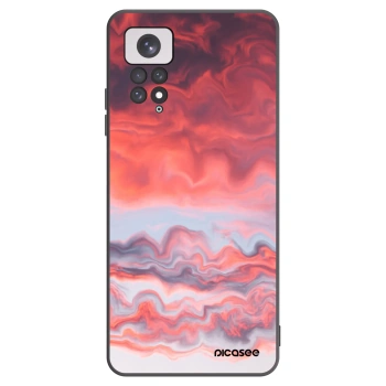 Picasee crna silikonska maskica za Xiaomi Redmi Note 11 - Sunset