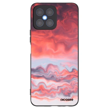 Picasee crna silikonska maskica za Honor X8 4G - Sunset