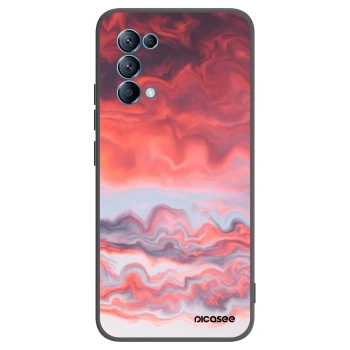 Picasee crna silikonska maskica za OPPO Reno 5 5G - Sunset