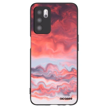 Picasee crna silikonska maskica za OPPO A16s - Sunset
