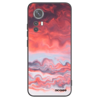 Picasee crna silikonska maskica za Xiaomi 12X - Sunset