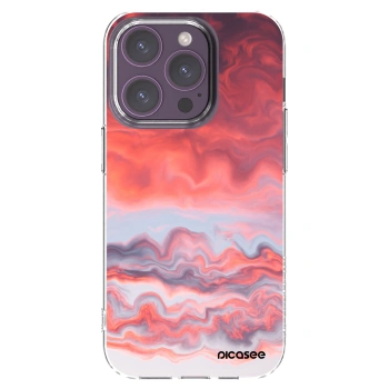 Picasee silikonska prozirna maskica za Apple iPhone 14 Pro - Sunset