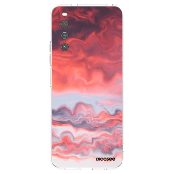 Picasee silikonska prozirna maskica za Sony Xperia 10 IV 5G - Sunset