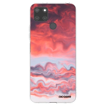 Picasee silikonska prozirna maskica za Realme C21Y - Sunset