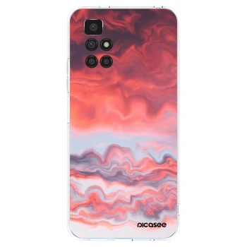 Picasee silikonska prozirna maskica za Xiaomi Redmi 10 (2022) - Sunset