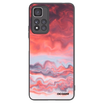 Picasee crna silikonska maskica za Xiaomi Redmi Note 11 Pro+ 5G - Sunset
