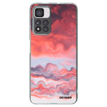 Picasee silikonska prozirna maskica za Xiaomi Redmi Note 11 Pro+ 5G - Sunset