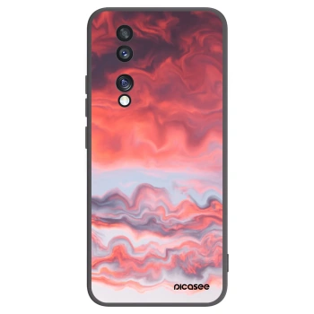 Picasee crna silikonska maskica za Honor 70 - Sunset