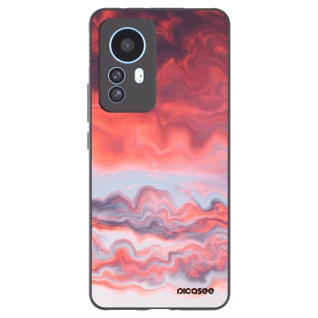 Picasee crna silikonska maskica za Xiaomi 12T - Sunset
