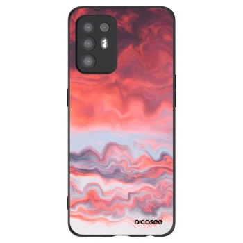 Picasee crna silikonska maskica za OPPO A94 5G - Sunset
