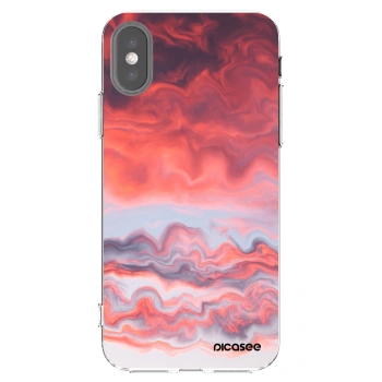 Picasee silikonska prozirna maskica za Apple iPhone X/XS - Sunset