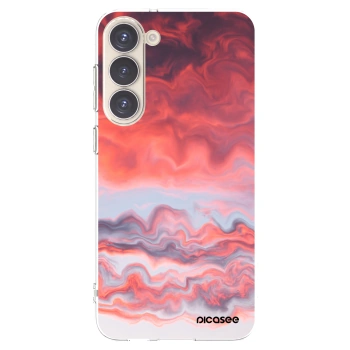 Picasee silikonska prozirna maskica za Samsung Galaxy S23+ 5G - Sunset