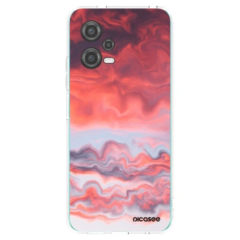 Picasee silikonska prozirna maskica za Xiaomi Poco X5 - Sunset