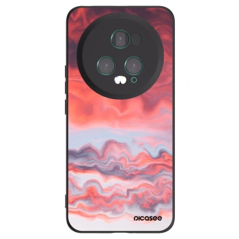 Picasee crna silikonska maskica za Honor Magic5 Pro - Sunset