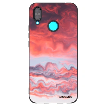 Picasee crna silikonska maskica za Huawei Nova 3 - Sunset