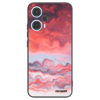 Picasee crna silikonska maskica za Xiaomi Poco F5 - Sunset
