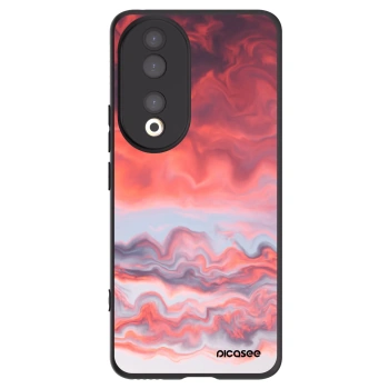 Picasee crna silikonska maskica za Honor 90 5G - Sunset