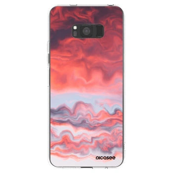 Picasee silikonska prozirna maskica za Samsung Galaxy S8 G950F - Sunset