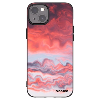 Picasee crna silikonska maskica za Apple iPhone 15 Plus - Sunset