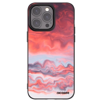 Picasee crna silikonska maskica za Apple iPhone 15 Pro Max - Sunset