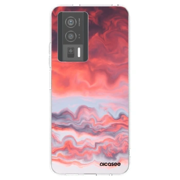 Picasee silikonska prozirna maskica za Xiaomi Poco F5 Pro 5G - Sunset