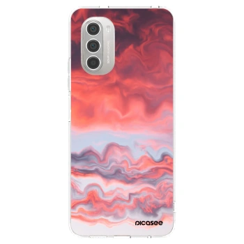 Picasee silikonska prozirna maskica za Motorola Moto G51 - Sunset