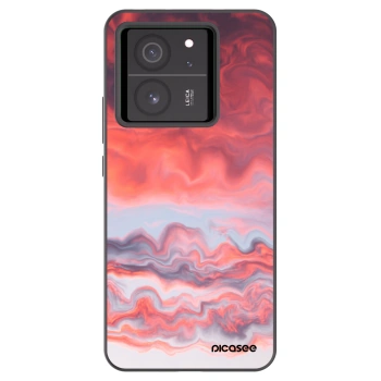 Picasee crna silikonska maskica za Xiaomi 13T - Sunset
