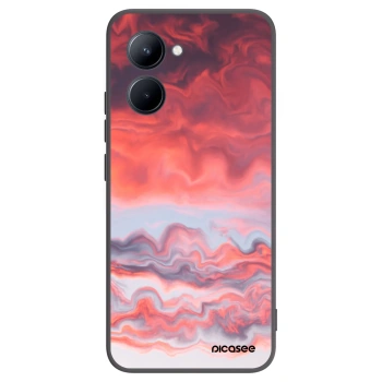 Picasee crna silikonska maskica za Realme C33 (2023) - Sunset