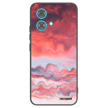 Picasee crna silikonska maskica za Motorola Edge 40 Neo - Sunset