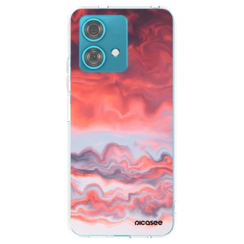 Picasee silikonska prozirna maskica za Motorola Edge 40 Neo - Sunset